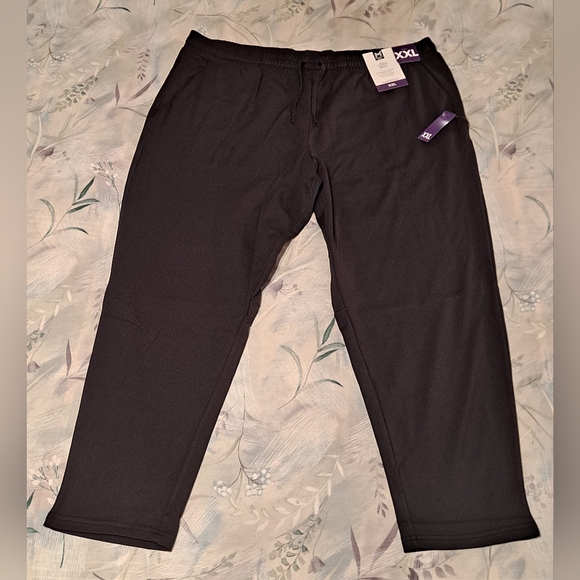 Member's Mark Other - Men's Members Mark Black Drawstring Jogger Sweatpants  Side Zip Pocket Size XXL